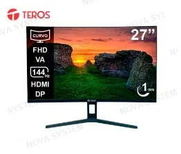 MONITOR CURVO TEROS TE-2734S, 144HZ, 1MS, 27" FHD VA, HDMI DP, AUDIO OUT