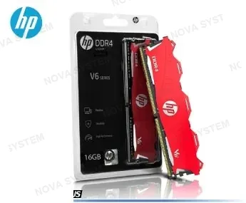 MEMORIA HP V6 SERIES, 16GB, DDR4, 2666 MHZ, RED PC4-2666, CL-18, 1.35 ( 7EH62AA#ABB )