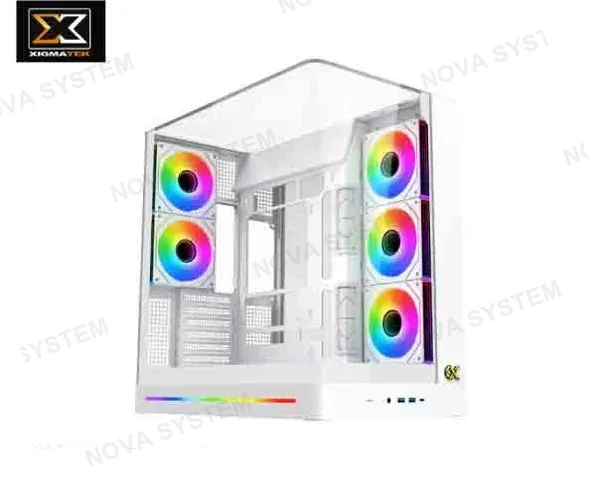 CASE PANO II ARTIC (WHITE) EATX, 8 FANS H22A ARGB, PANEL FRONTAL E IZQ. Y SUPERIOR VIDRIO TEMPLADO, 2USB 3.0,1USB C, CAJA DE CONTROL REMOTO (EN48425)