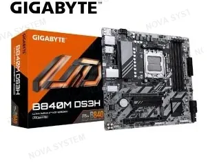 PLACA GIGABYTE, B840M DS3H, CHIPSET AMD B840, SOCKET AMD AM5, MATX (OEM)