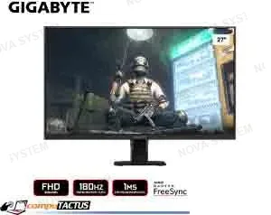 MONITOR GIGABYTE GS27FA 27" IPS 1MS 180HZ 1920X1080 2XHDMI-PD (P/N: 20VM0-GS27FABT-1SAR )