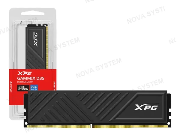 MEMORIA RAM XPG GAMMIX D35 16GB DDR4 3200MHZ CL16-20-20, BLACK (AX4U320016G16A-SBKD35)