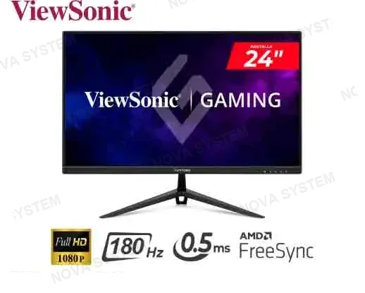 MONITOR GAMER VIEWSONIC VX2428A 24" FULL HD (1920×1080) IPS 180HZ, 0.5MS, HDMI DP AMD FREESYNC