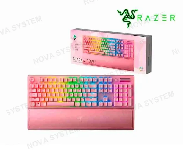 TECLADO RAZER BLACKWIDOW V3 QUARTZ,SWITCH GREEN,CHROMA RGB,(RZ03-03541800-R3M1)
