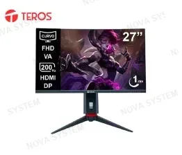 MONITOR CURVO TEROS TE-2788G, 200HZ, 1MS, 27" FHD VA, 2 HDMI, DP, AUDIO OUT