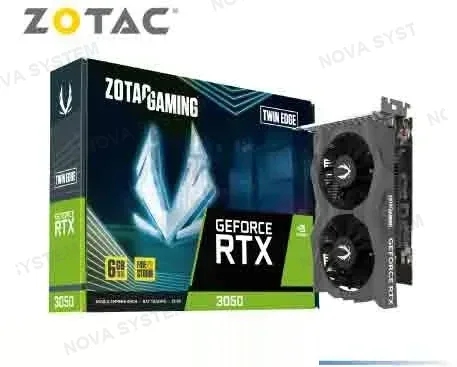 TARJETA DE VIDEO ZOTAC GAMING GEFORCE RTX 3050 6GB GDDR6 TWIN EDGE OC 96BIT (288-1N754-200Z6)