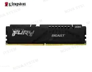 MEMORIA KINGSTON FURY BEAST, 16GB DDR5 BLACK BUS 5600MHZ,CL40-40-40 1.25 (KF556C40BB-16)