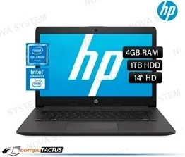 LAPTOP HP 240 G7, INTEL CELERON N4100 1.10 GHZ, 4GB DDR4, 1TB SATA, 14" HD, (27R71LT)
