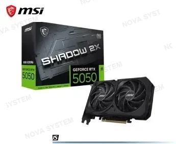 TARJETA DE VIDEO MSI RTX 5050 8GB DDR6 SHADOW 2X OC (912-V538-018)