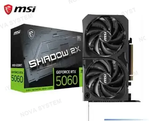 TARJETA DE VIDEO MSI RTX5060 SHADOW 2X OC 8GBGDDR7 128BITS(912-V537-038)