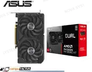 TARJETA DE VIDEO ASUS DUAL RX 9060XT 8GB GDDR6 (90YV0MI1-M0AA00