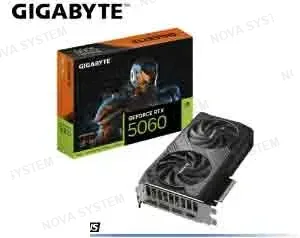 TARJETA DE VIDEO GIGABYTE GEFORCE RTX 5060 8GB GDDR7 128BITS WINDFORCE OC (GV-N5060WF2OC-8GD) .