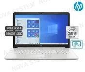 LAPTOP HP 17-BY3051, CORE I5-1035G1, 8 GB, 256GB SSD, DVD, (TOUCHCREM) 17.3", (WIN 10, BECA18) (1Q8D3UA )