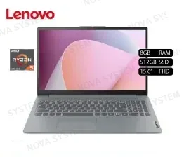 LAPTOP LENOVO IDEAPAD SLIM 3 15AMN8 RYZEN 5 7520U 2.8HZ,8GB RAM 5500 MHZ,512GB SSD,15.6"WIN HOME,(82XQ00LTLM)