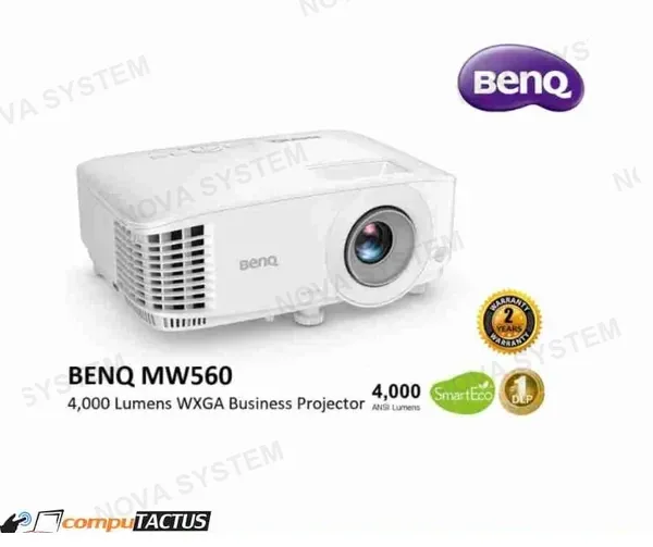 PROYECTOR BENQ MW550 VGA, 3500LM, 2 HDMI - USB | XGA (10280 X 800) WXGA | LAMPARA 150000 HRS ( 9H.JHT77.13L )