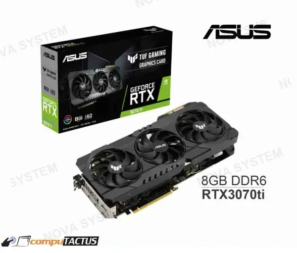 VIDEO ASUS GEFORCE NVIDIA TUF RTX 3070TI OC 8GB GAMING GDDR6 (TUF-RTX3070TI-8G-GAMING)