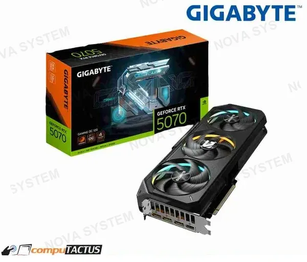 TARJETA DE VIDEO GIGABYTE GEFORCE® RTX™M 5070 GAMING OC 12GB 3COOLERS (GV-N5070GAMING OC-12GD)