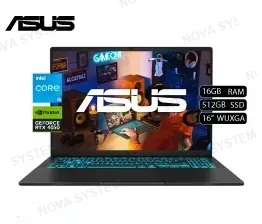 LAPTOP ASUS V16 V3607VU-RP038W CORE 5 210H, SSD 512GB, DDR5 16GB, RTX 4050, 16" WUXGA 144HZ, WIN 11, MATTE BLACK (90NB15Q1-M00DS0)