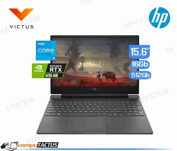 HP VICTUS 15-FA1082 CORE I5-13420H, 512GB, 16GB, RTX 4050 6GB, 15.6" (1920X1080) 144HZ WIN11