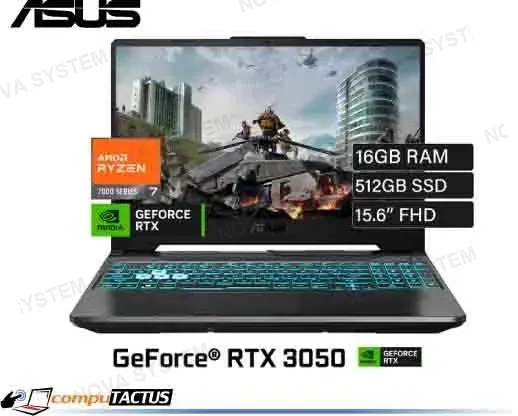 NB ASUS TUF A15 FA506NCG-HN194, RYZEN 7 7445HS 3.2, 16GB, 512GB RTX 3050 4GB 15.6" 144HZ BLACK