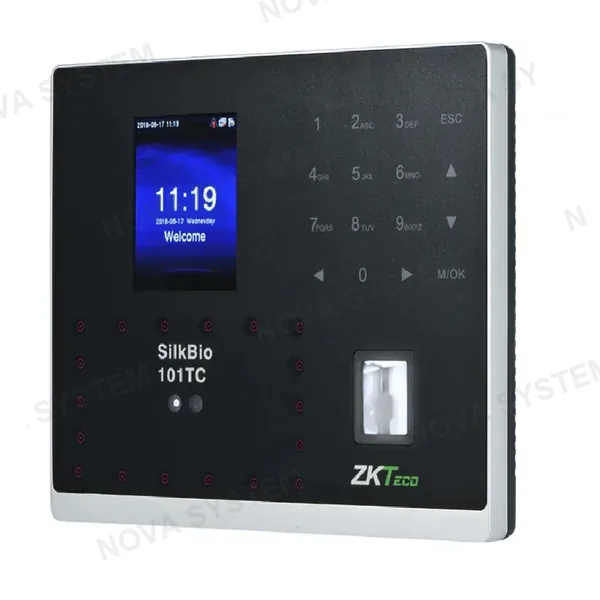 ZKTECO ZKTECO SilkBio-101TC/ID Control de Asistencia y Acceso con Lector de Huella, Rostro y Tarjeta