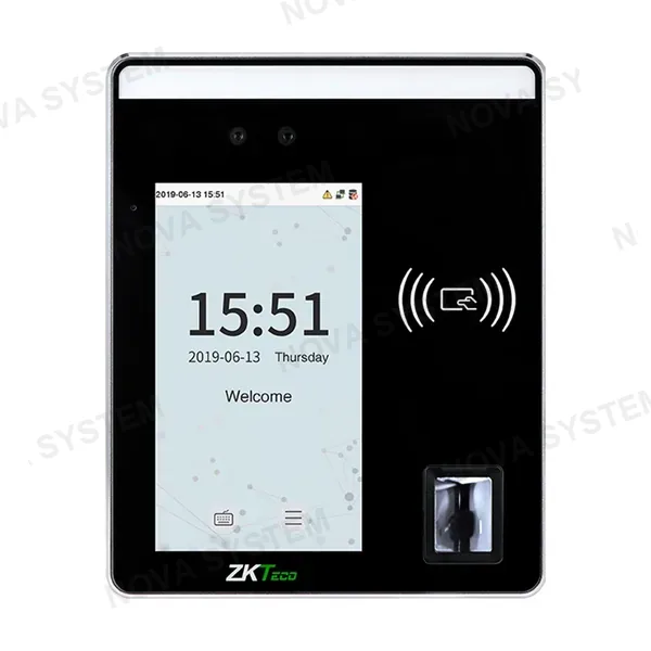 ZKTECO ZKTECO SPEEDFACE-H5L Control de Acceso y Asistencia con Lector de Huella, Rostro, Tarjeta y PIN