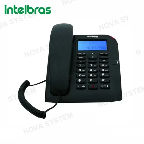 INTELBRAS 4000074 Telefono TC 60 ID Cableado con Identificador de Llamadas y Altavoz