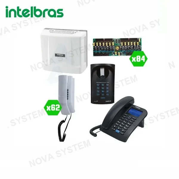 INTELBRAS KIT-MULTIFAMILIAR - KIT CENTRAL MULTIFAMILIAR 112 HASTA 112 EXTENSIONES