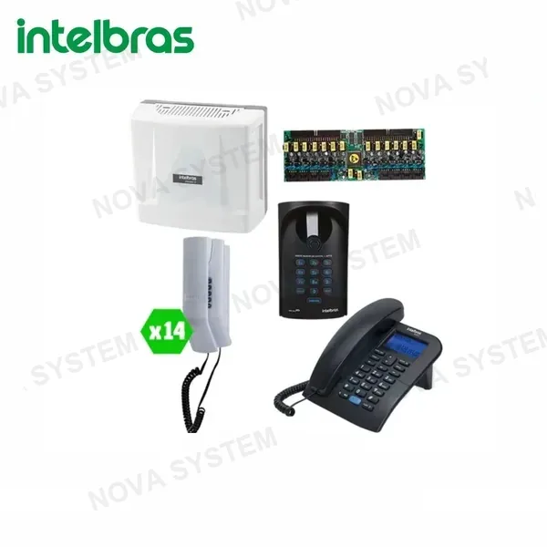 INTELBRAS KIT-CONDOMINIO - KIT CENTRAL DE CONDOMINIOS HASTA 112 EXTENSIONES