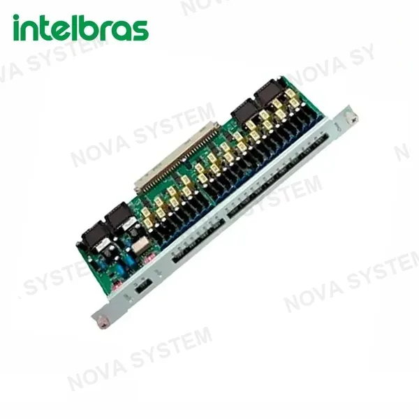 INTELBRAS 4993018 - tarjeta de 2 troncales + 12 extensiones analogicas impacta 140/220/300