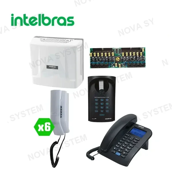 INTELBRAS KIT-VIVIENDA 8 - KIT CENTRAL DE CONDOMINIOS HASTA 48 EXTENSIONES