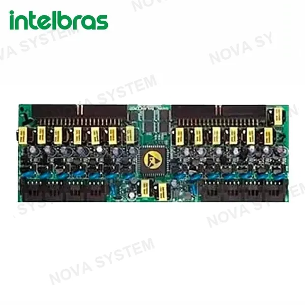 INTELBRAS Placa con 16 extensiones balanceadas Placa de extensión para CP 48 y CP 112
