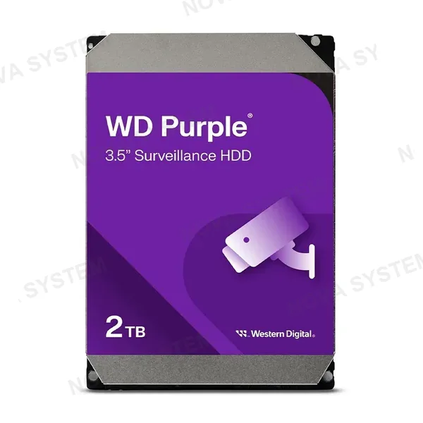 WESTERN DIGITAL WESTERN DIGITAL WD22PURZ Purple 2TB Disco Duro 3.5" SATA 5400 RPM para Videovigilancia