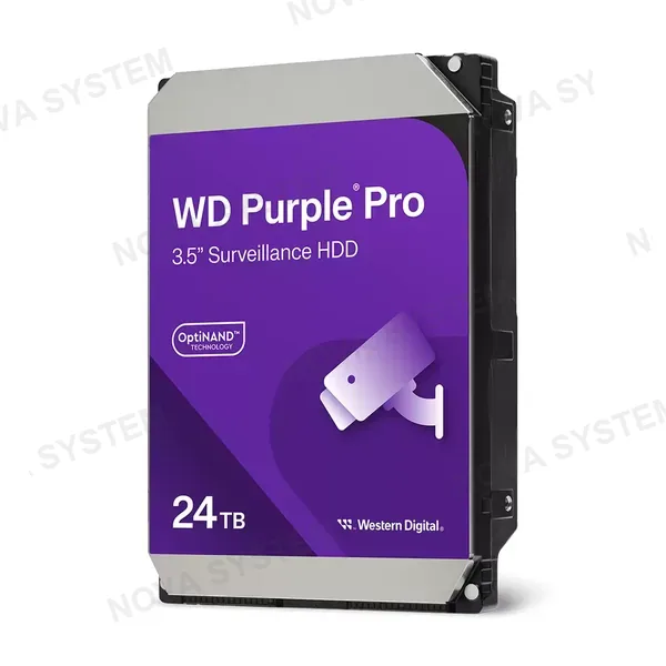 WESTERN DIGITAL WESTERN DIGITAL WD241PURP Purple Pro Disco Duro 3.5" SATA 7200 RPM para Videovigilancia