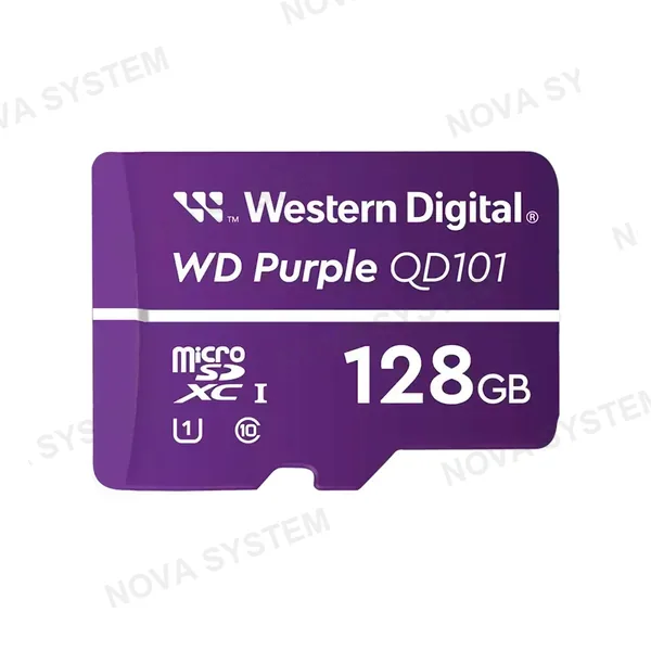 WESTERN DIGITAL WESTERN DIGITAL WDD128G1P0C Purple SC QD101 Tarjeta 128GB microSDXC U1 Clase 10 para Videovigilancia
