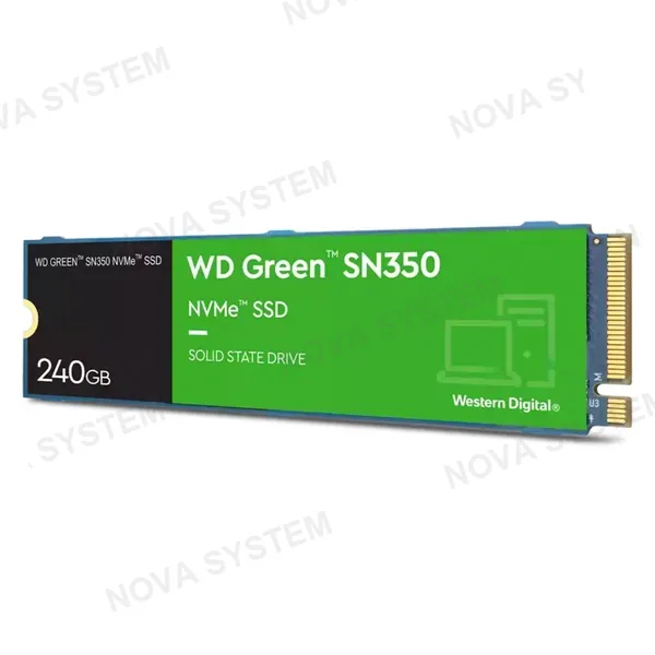 WESTERN DIGITAL WESTERN DIGITAL WDS240G2G0C Green SN350 Unidad SSD 240GB NVMe M.2 2280 para PC o Laptop