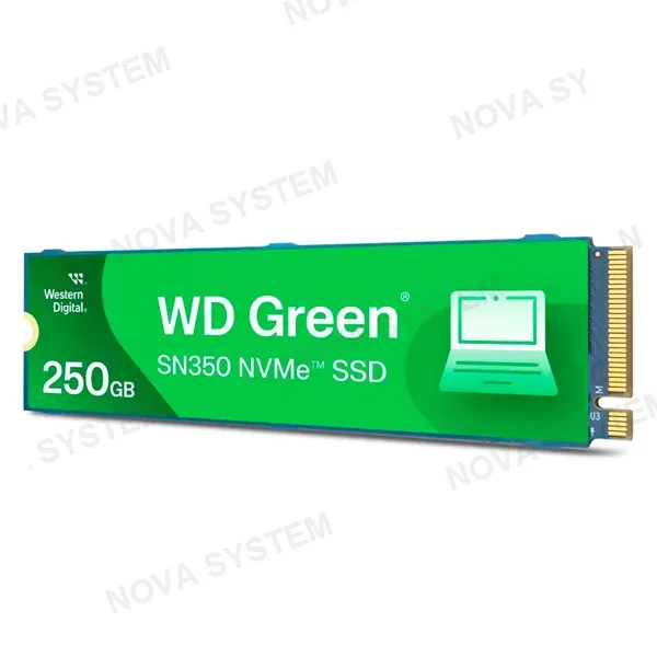 WESTERN DIGITAL WESTERN DIGITAL WDS250G2G0C Green SN350 Unidad SSD 250GB NVMe M.2 2280 para PC o Laptop