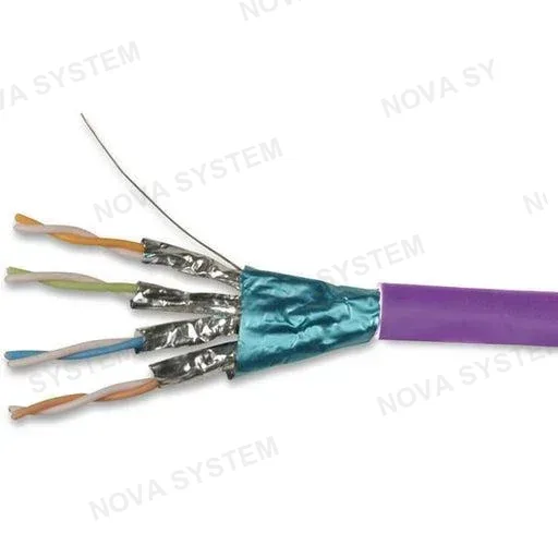 SIEMON SIEMON 9N6J4-A5 Cable F/FTP Sólido 4P Cat 6A 23AWG LSFROH 305Mts Violeta