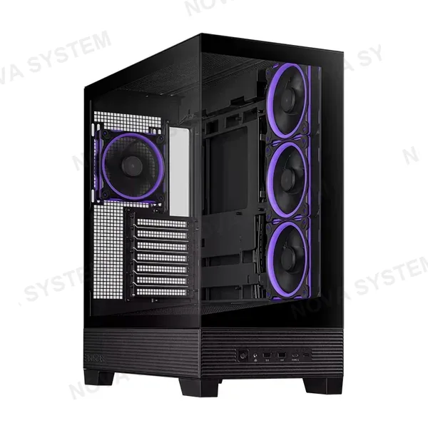 ASUS A31 PLUS Case Negro Sin Fuente Vidrio Templado