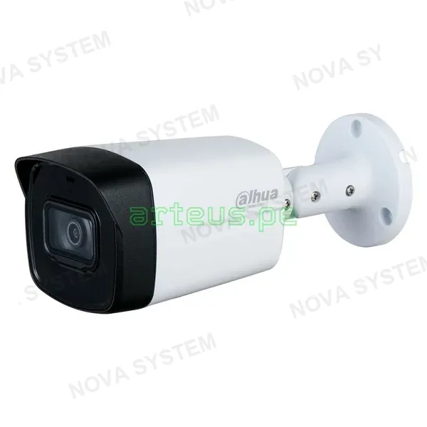 DAHUA DAHUA HAC-HFW1231TLM-I6(-A) Cámara de Seguridad Analógica 2MP Full HD tubo, 2.8mm, visión nocturna infrarroja 60m, micrófono, Super Adapt