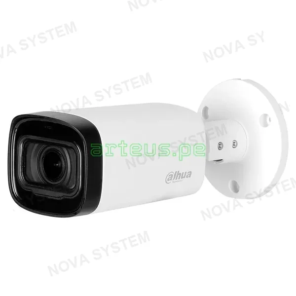 DAHUA DAHUA HAC-HFW1801RN-Z-A Cámara de Seguridad Analógica 4K 8MP, 2.7-13.5mm IR 60m, IP67, WDR, Micrófono