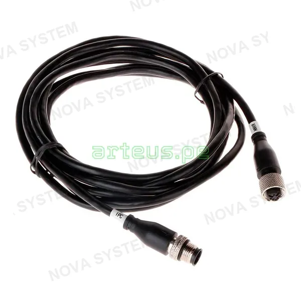 DAHUA MC-AF4-AM4-3 Cable Extensor de Video Móvil 3m, Conexión M12 Hembra a M12 Macho, 4 Pines, Compatible con DVR Móvil