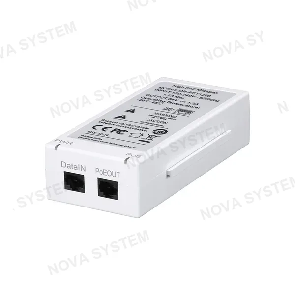 DAHUA PFT1200 MIDSPAN Inyector POE Gigabit 60w HI-PoE