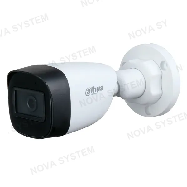 DAHUA DAHUA HAC-HFW1500C-A Cámara de seguridad analógica 2K 5MP tubo, 2.8mm IR30, IP67, micrófono