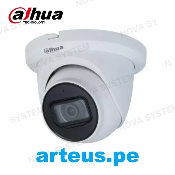 DAHUA DAHUA IPC-HDW3441TM-AS Cámara de Vigilancia IP 2K Domo 4MP Lente 2.8mm. WDR IP67. Visión nocturna IR 50m con micrófono y analítica WizSense