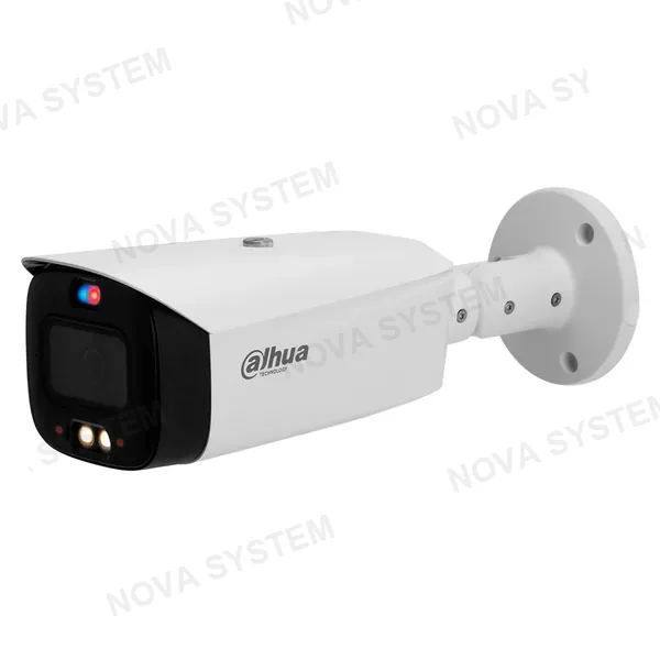 DAHUA DAHUA IPC-HFW3849T1-AS-PV Cámara de Seguridad IP POE 4K 8MP 2.8mm IP67 WDR Micrófono y parlante Led 30m WIZSENSE FULLCOLOR