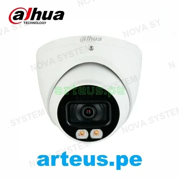 DAHUA DAHUA IPC-HDW5241TM-AS-LED Cámara de vigilancia IP Full hd Domo 2MP Lente 2.8mm. IP67 WDR. Visión nocturna Led 20m con micrófono y analítica WizSense. Conteo de personas