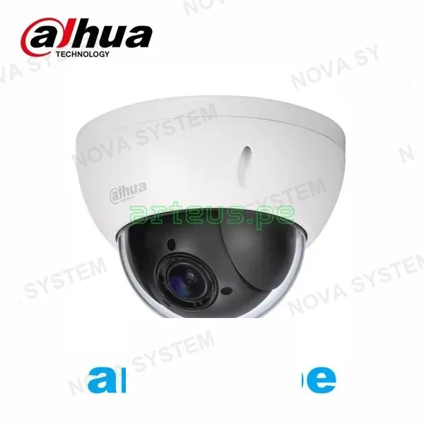 DAHUA DAHUA DH-SD22204-GC-LB Cámara de vigilancia HDCVI Full hd mini PTZ 2MP 360 grados. Zoom 4X. IP66 Starlight IK10.