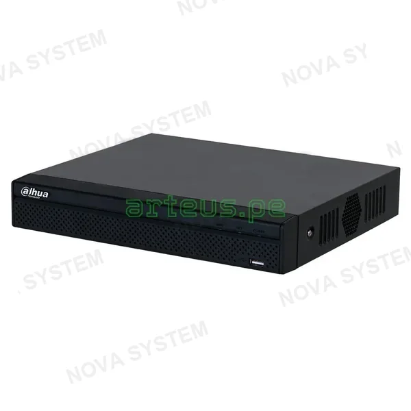 DAHUA DAHUA NVR4116HS-4KS2/L Grabador NVR IP de 16 Canales 8MP (4K) Tasa Bits 128mbps. Soporta 1 disco duro hasta 10TB. Visualización por celular. P2P ONVIF