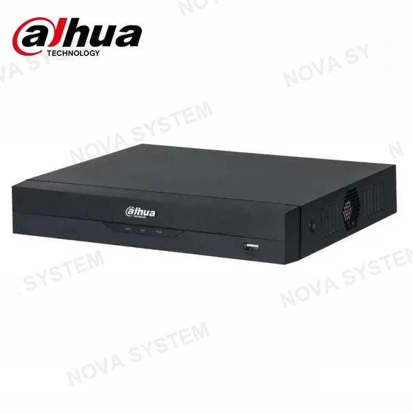 DAHUA DAHUA DH-NVR2104HS-I NVR Grabador para camaras IP de 8 canales 4K hasta 8MP Tasa Bits 80mbps. Soporta 1 disco duro hasta 8TB. Visualizacion por celular. P2P ONVIF WizSense